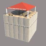 Gabion Basket , Gabion Wall , Gabion Cage Ballistic Guard Watchtower (Type 1)