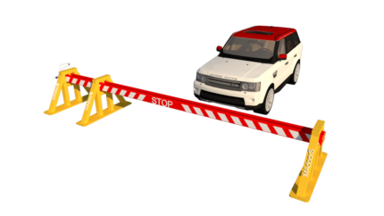 Non-motorized And Motorized Sliding Arm Beam Barrier Gate