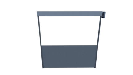 Drop-Down Flood Control Barrier