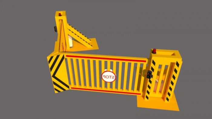 V-Gate Anti-Ram Impact Test Sliding Gate