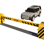 M50 M30 Impact Test Rising Beam Barrier