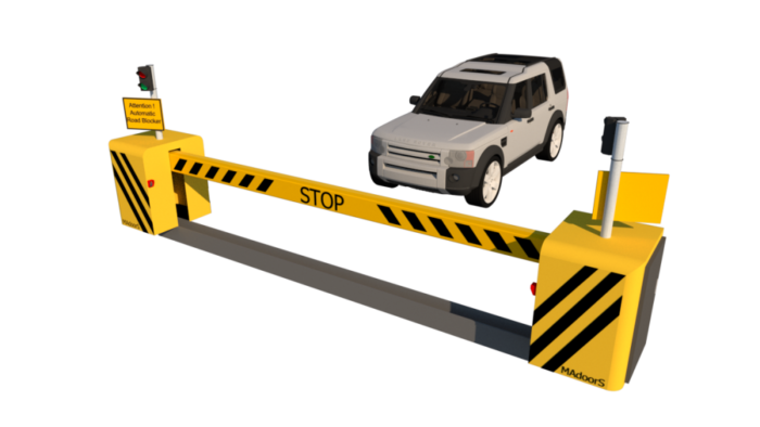 M50 M30 Impact Test Rising Beam Barrier